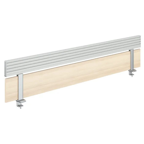 Ecran de séparation Fusion l. 180 cm - mélaminé avec rail