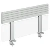 Ecran de séparation Fusion l. 80 cm - translucide avec rail