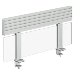 Ecran de séparation Fusion l. 80 cm - translucide avec rail