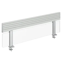 Ecran de séparation Fusion l. 120 cm - translucide avec rail