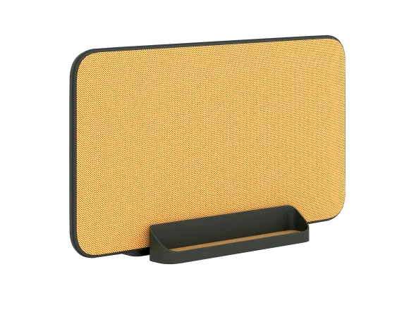 Ecran de séparation latéral sur socle FrameOne II - l. 75 cm - tissu - sans prestation