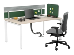 Ecran de séparation latéral sur socle FrameOne II - l. 55 cm - tissu - sans prestation