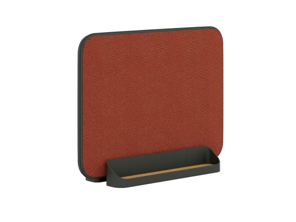 Ecran de séparation latéral sur socle FrameOne II - l. 55 cm - tissu - sans prestation