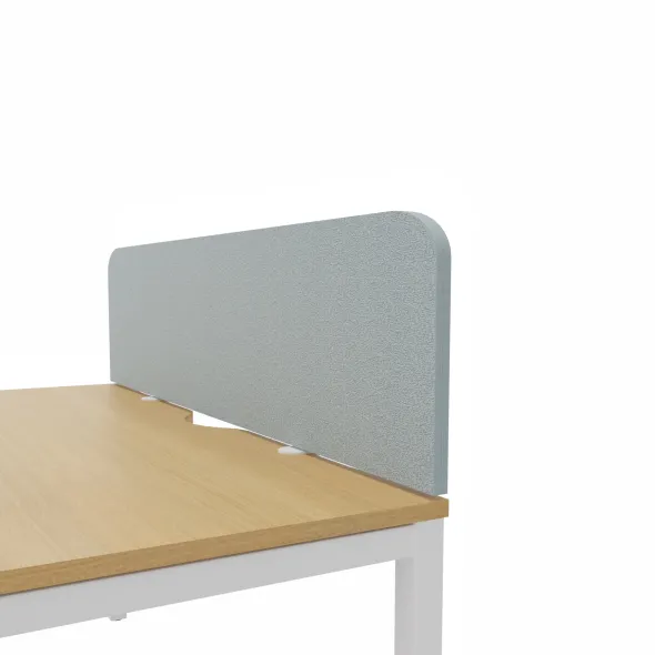 Ecran de séparation pour bureau isolé Arial - l. 140 cm - tissu