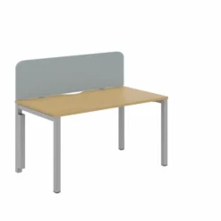 Ecran de séparation pour bureau isolé Arial - l. 140 cm - tissu