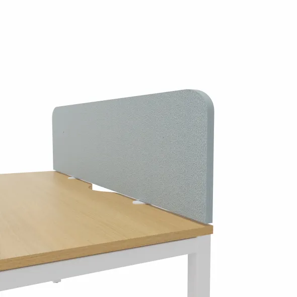 Ecran de séparation pour bureau isolé Arial - l. 160 cm - tissu