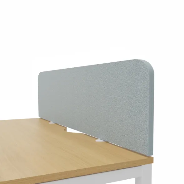 Ecran de séparation pour bureau isolé Arial - l. 180 cm - tissu