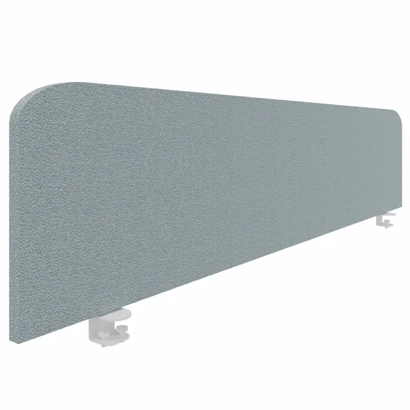 Ecran de séparation pour bureau isolé Arial - l. 180 cm - tissu