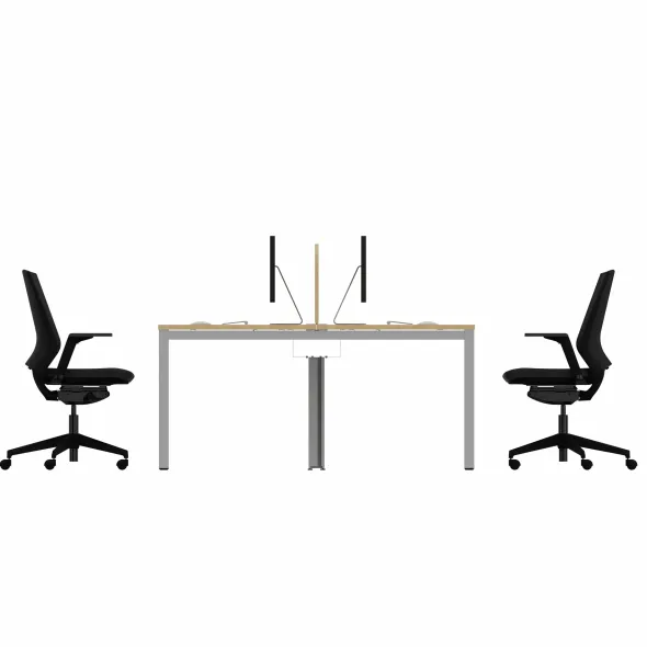 Ecran de séparation pour bureaux face à face Arial - l. 140 cm - mélaminé