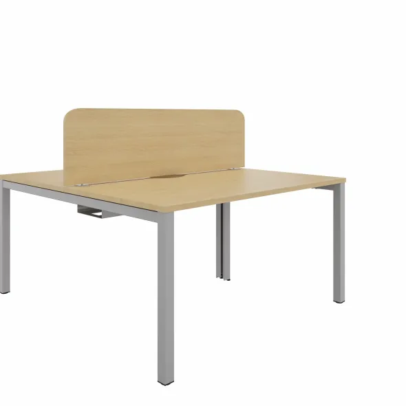 Ecran de séparation pour bureaux face à face Arial - l. 140 cm - mélaminé