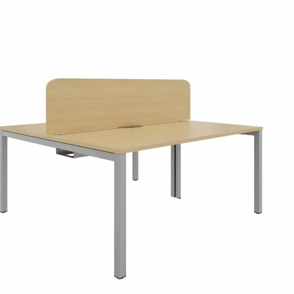 Ecran de séparation pour bureaux face à face Arial - l. 160 cm - mélaminé