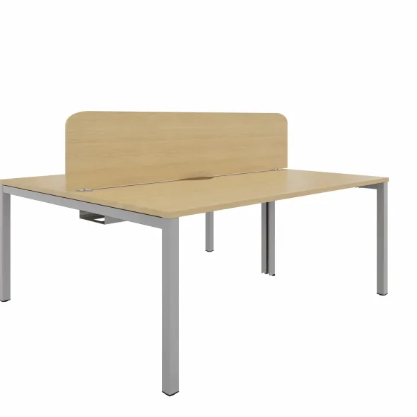 Ecran de séparation pour bureaux face à face Arial - l. 180 cm - mélaminé