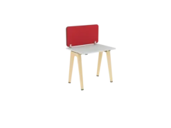 Ecran de séparation sur pinces B Free - l. 80 x h. 40,7 cm tissu A - chant simple