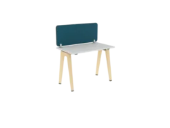 Ecran de séparation sur pinces B Free - l. 100 x h. 40,7 cm tissu A - chant simple