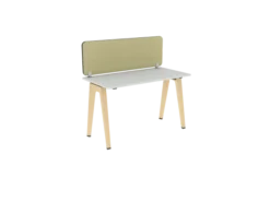 Ecran de séparation sur pinces B Free - l. 120 x h. 40,7 cm tissu A - chant simple