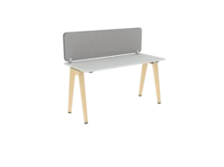 Ecran de séparation sur pinces B Free - l. 140 x h. 40,7 cm tissu A - chant simple