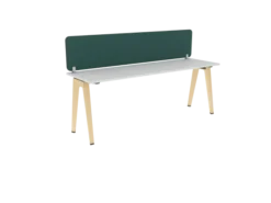 Ecran de séparation sur pinces B Free - l. 200 x h. 40,7 cm tissu A - chant simple