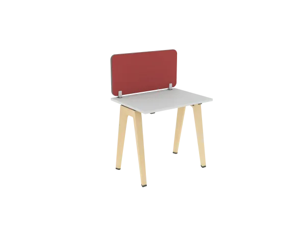 Ecran de séparation sur pinces B Free - l. 80 x h. 40,7 cm tissu A - chant premium