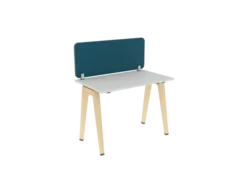 Ecran de séparation sur pinces B Free - l. 100 x h. 40,7 cm tissu A - chant premium