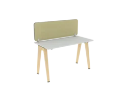 Ecran de séparation sur pinces B Free - l. 120 x h. 40,7 cm tissu A - chant premium