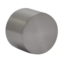 Embout bouchon - pour tringle ronde - acier nickel brossé - lot de 2