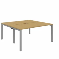 Ensemble 2 bureaux droits Arial - l. 160 x pr. 80 cm - piétement arche