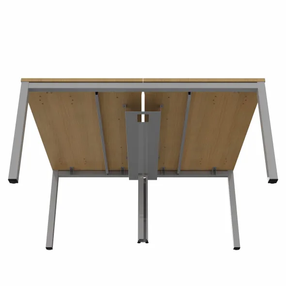 Ensemble 2 bureaux droits Arial - l. 160 x pr. 80 cm - piétement arche