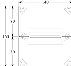Ensemble 2 bureaux droits Evidence - l. 140 x pr. 80 cm
