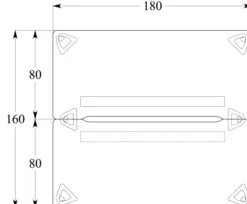 Ensemble 2 bureaux droits Evidence - l. 180 x pr. 80 cm