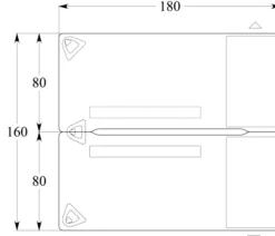 Ensemble 2 bureaux droits Evidence - l. 180 x pr. 80 cm + 2 caissons porteurs face à face