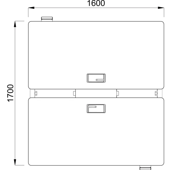 Ensemble 2 bureaux droits Possilio - l. 160 x pr. 80 cm réglage en hauteur électrique - trappe -