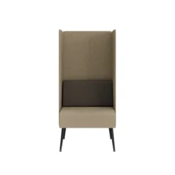 Espace de confidentialité 1 place Modul@ - l. 73 x h. 140 x pr. 73 cm - tissu V - pieds métal