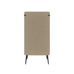 Espace de confidentialité 1 place Modul@ - l. 73 x h. 140 x pr. 73 cm - tissu V - pieds métal