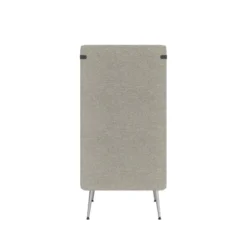 Espace de confidentialité 1 place Modul@ - l. 73 x h. 140 x pr. 73 cm - tissu N - pieds métal
