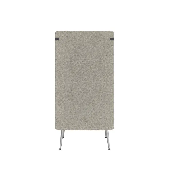 Espace de confidentialité 1 place Modul@ - l. 73 x h. 140 x pr. 73 cm - tissu N - pieds métal
