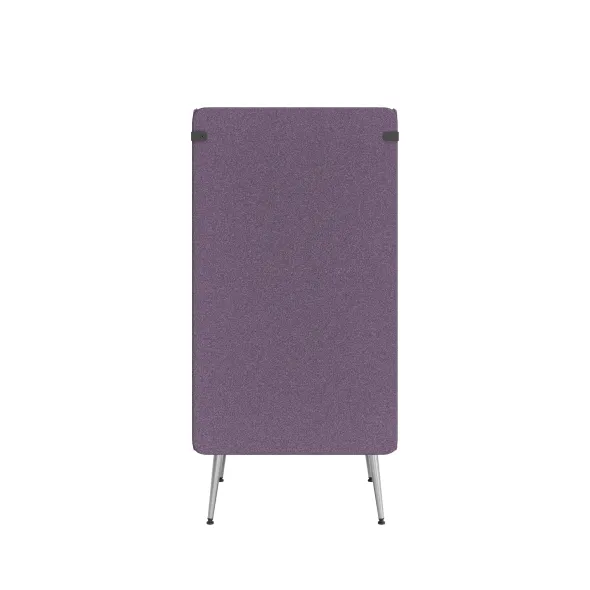 Espace de confidentialité 1 place Modul@ - l. 73 x h. 140 x pr. 73 cm - tissu D - pieds métal