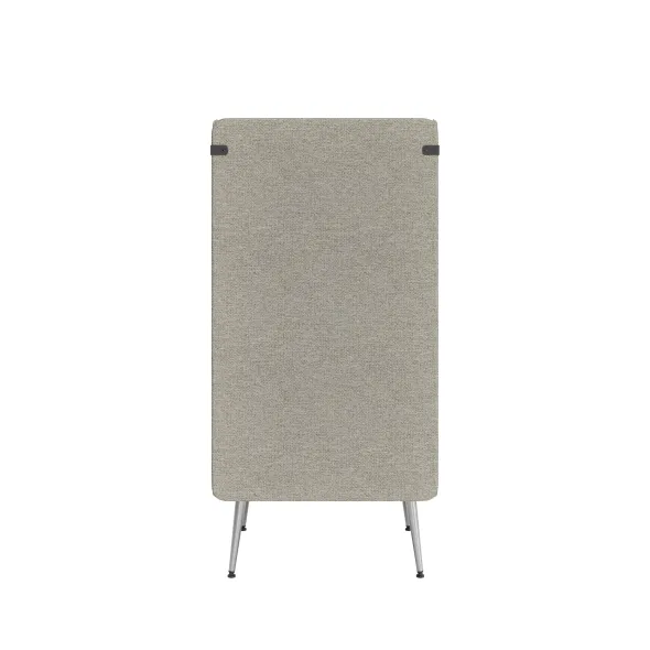 Espace de confidentialité 1 place Modul@ - l. 73 x h. 140 x pr. 73 cm - textile enduit - pieds métal