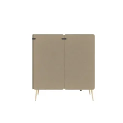 Espace de réunion 4 places Modul@ - l. 206 x h. 140 x pr. 130 cm - tissu V - pieds chêne vernis naturel - avec table