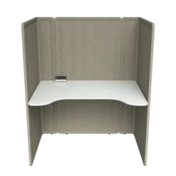 Espace de travail 1 place B Free Nook - l. 125 x h. 150 x pr. 89 cm
