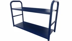 Etagère métallique - Steel - l. 80 x h. 52 x pr. 29 cm - 2 tablettes