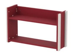 Etagère murale - Naya - l. 83,8 x h. 50 x pr. 24 cm - 2 tablettes - structure hêtre teinté