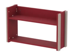 Etagère murale - Naya - l. 83,8 x h. 50 x pr. 24 cm - 2 tablettes - structure hêtre teinté