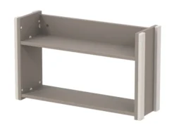 Etagère murale - Naya - l. 83,8 x h. 50 x pr. 24 cm - 2 tablettes - structure hêtre teinté
