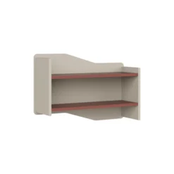 Etagère murale - Odéos - l. 76 x h. 51 x pr. 25 cm - 2 tablettes