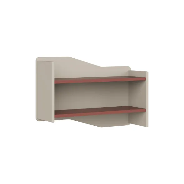 Etagère murale - Odéos - l. 76 x h. 51 x pr. 25 cm - 2 tablettes