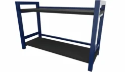 Etagère murale - Square - l. 80 x h. 52 x pr. 31 cm - 2 tablettes
