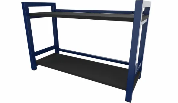 Etagère murale - Square - l. 80 x h. 52 x pr. 31 cm - 2 tablettes