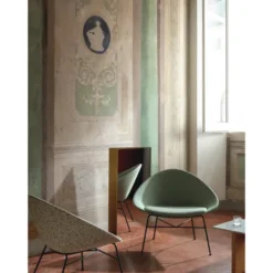 Fauteuil Adell - textile enduit - piétement métallique