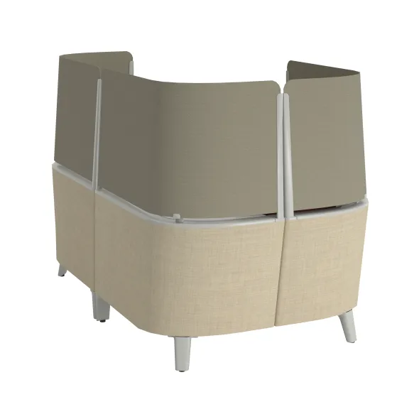 Fauteuil avec extension Brody - tissu - écran tissu