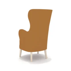 Fauteuil Barcelones haut - tissu enduit - structure hêtre massif - assise amovible